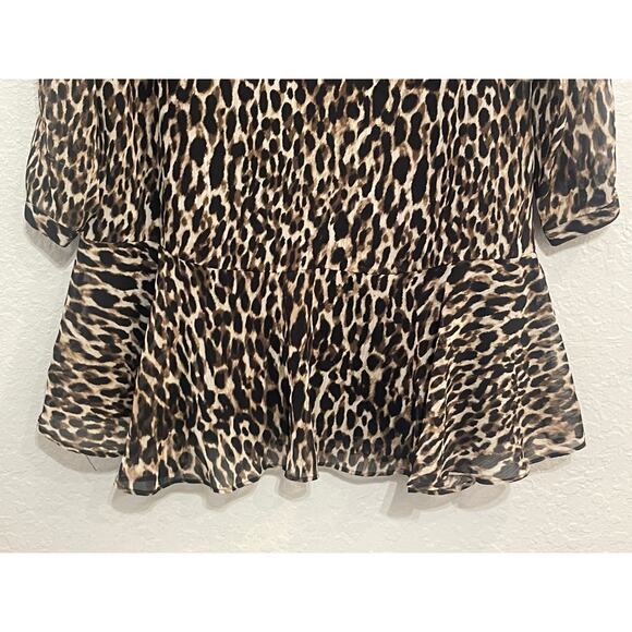 Banana Republic Leopard Print Dress Women size 4 - Picture 8 of 8